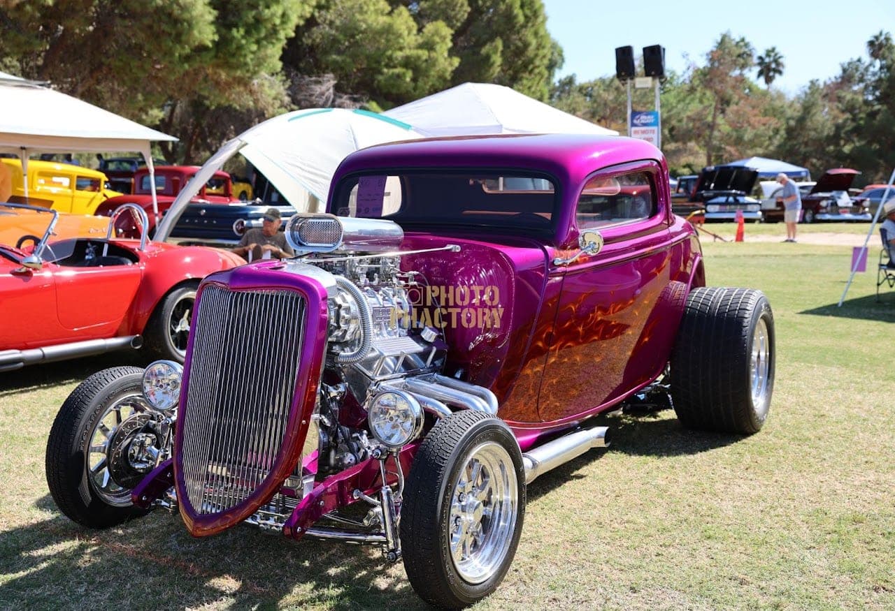 Classic automobile at a car show